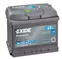 Акумулятор EXIDE PREMIUM 47Ah Н Ев (-/+) (450EN) (д207*ш175*в175) EA472