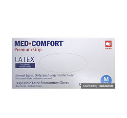 Латексні рукавички XL. Med Comfort 100шт\уп неопудрені