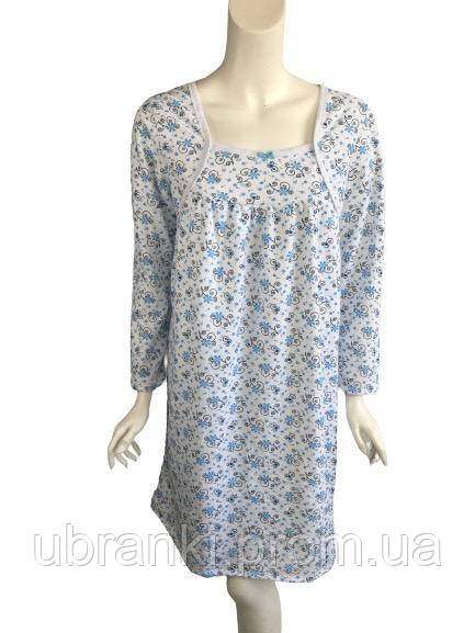 Женская теплая ночная рубашка больших розмеров, цена 488 грн — Prom.ua ...