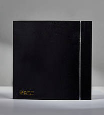Витяжний вентилятор для ванної Soler & Palau SILENT 100 CZ BLACK DESIGN 4C чорний, фото 3
