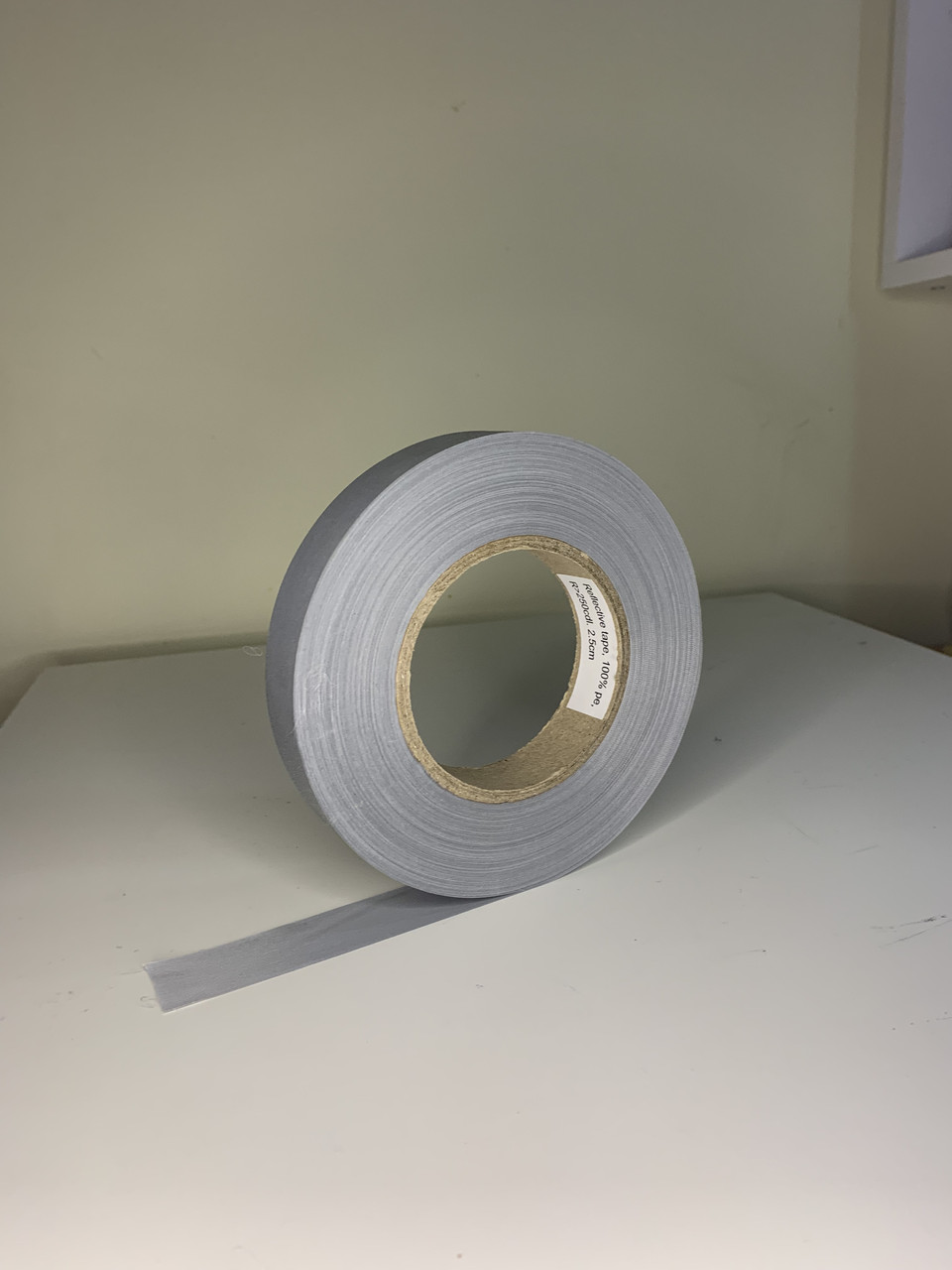 Стрічка світловідбивна BUROMAX 5,0 см, 100 м, R>250 срібло