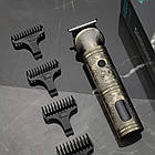 Машинка для стрижки волосся, з дисплеєм, USB, 4в1, VGR 962 / Тример для бороди та вусів з акумулятором, фото 2