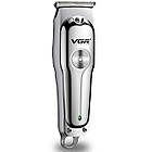 Професійна машинка для стрижки, з USB, акумуляторна, VGR V-071 / Бездротовий триммер для волосся та бороди, фото 4