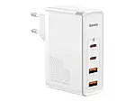 Мережевий зарядний пристрій Baseus GaN2 Pro Quick Charger 2 USB + 2Type-C 100 W CCGAN2P-L02 White