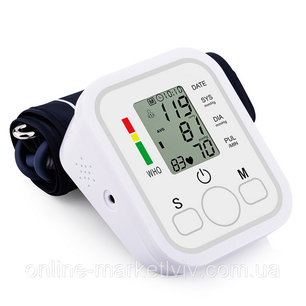 Тонометр автоматичний з індикатором аритмії, ARM Style B02R / Плечовий апарат для вимірювання тиску