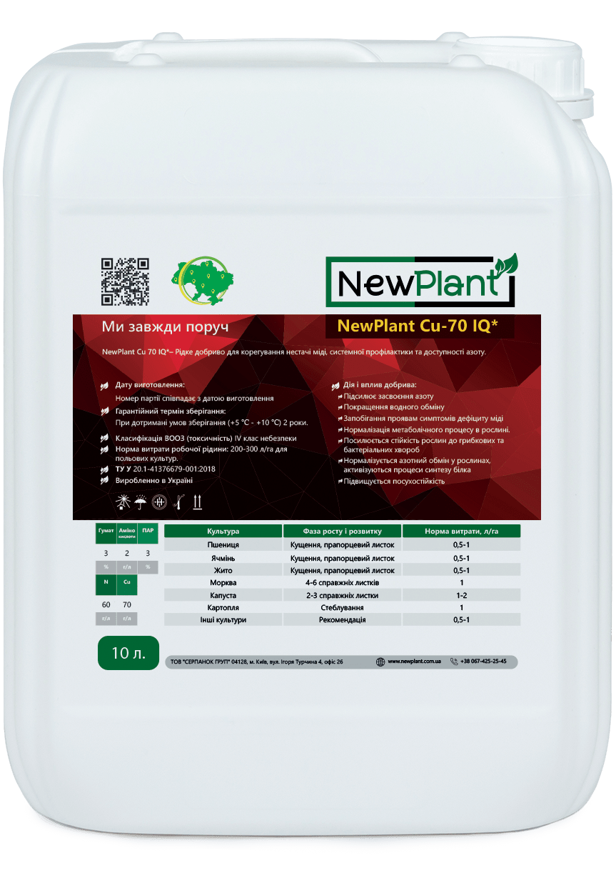 NewPlant Cu-70 IQ (мідь)
