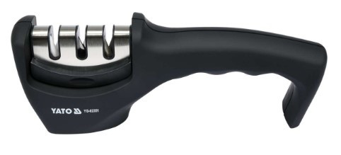 Ручна компактна точила для керамічних та металевих ножів, 3 камені Yato YG-02351