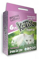 Наполнитель для кошачьего туалета Kotix Тофу Lavender Соевый комкующий 6 л (2.55 кг)