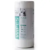 Серветки 20*20 см Етто Etto 100шт/рул, гладкий спанлейс, в рулоні з перфорацією