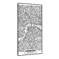 Wonderwall Air Art Умное инфракрасное отопление Карта города Лондон 60x120 см 700 Вт 60 x 120 см | Лондон