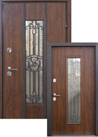 Двері вхідні Straj, серія Proof, модель Nominal (горіх натуральний ) 2050x970