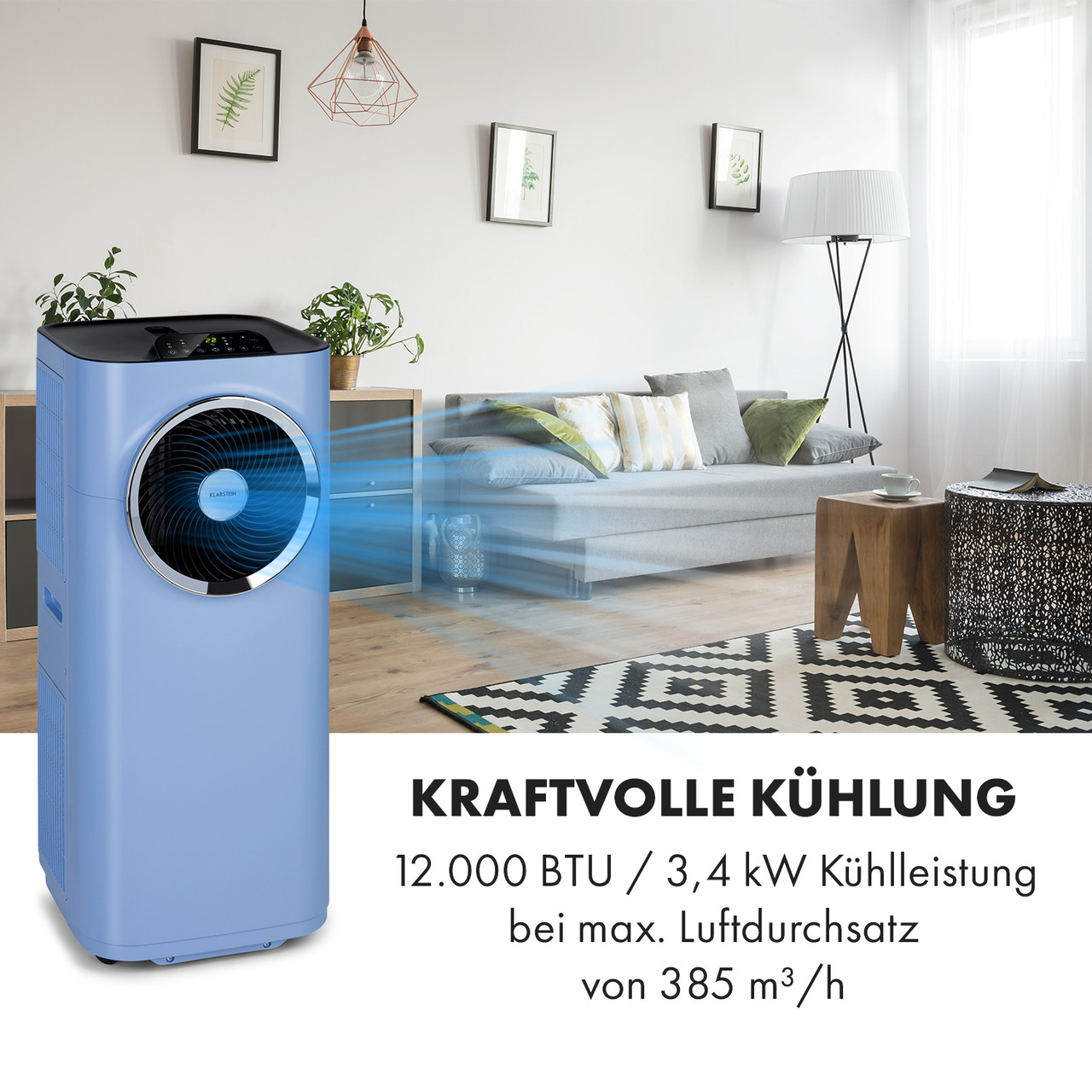 Kraftwerk Smart 12K Кондиционер 3-в-1 12000 BTU Управление через приложение Дистанционное управление 12000 BTU - фото 3 - id-p1762576967