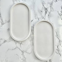 Гіпсова підставка овальна біла