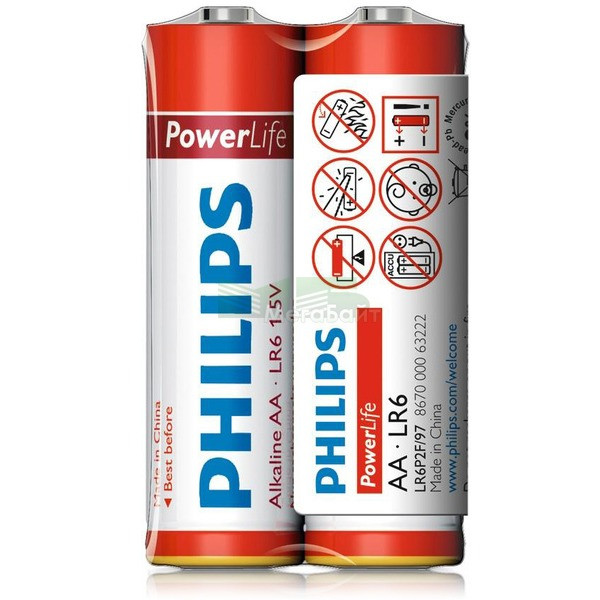 Батарейка PHILIPS Power Life AA/LR6