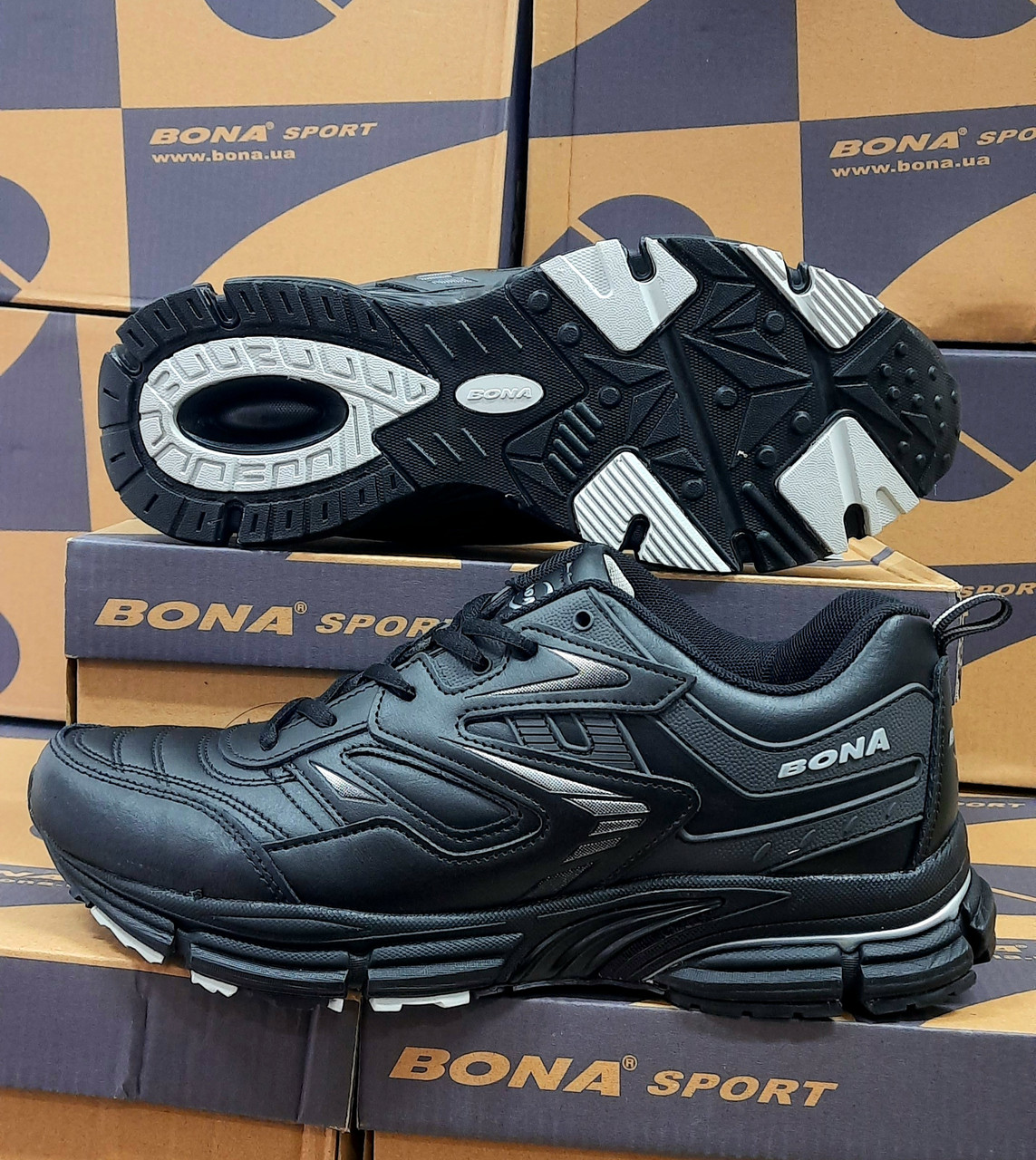 Купить Кроссовки мужские кожаные Bona, Бона, цена 1595 ₴ — Prom.ua (ID ...