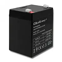 Акумуляторна батарея AGM Qoltec QLT1245B, Black Case, 12V 4.5Ah