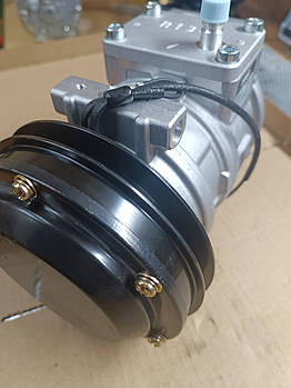 Компресор Denso 10РА17С кондиціонера А1 146 мм 12V для трактора та комбайна John Deere RE55422, SE501468