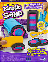 Кинетический песок Радужный микс Kinetic Sand Slice N Surprise Set