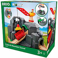 Игровой набор для железной дороги Brio Тоннель с подъёмным краном