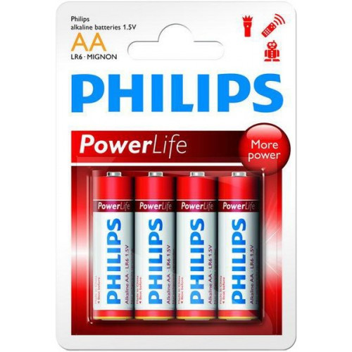 Батарейка PHILIPS Power Life AA/LR6