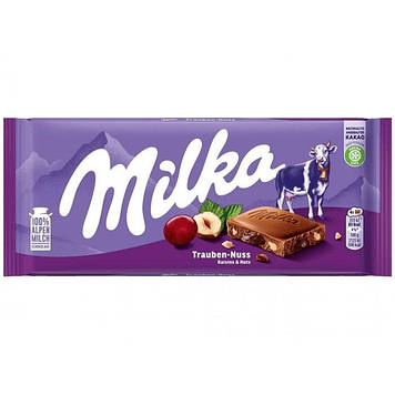 Шоколад з горіхами Milka 125g