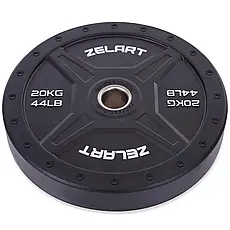 Диск бамперний для кросфіта 20 кг Zelart TA-2258-20, фото 6