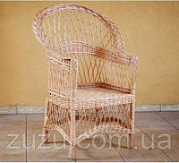 Плетене з лози крісло