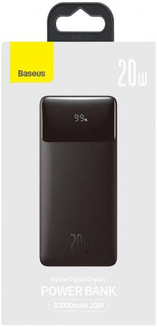 УМБ Baseus Bipow Digital Display 30000 mAh 20W Black (PPDML-N01), фото 1