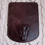 Клапан для рюкзака "Слон". Колір "Коричневий"., фото 5