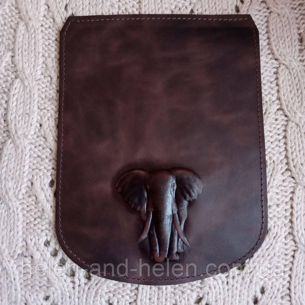 Клапан для рюкзака "Слон". Колір "Коричневий"., фото 1