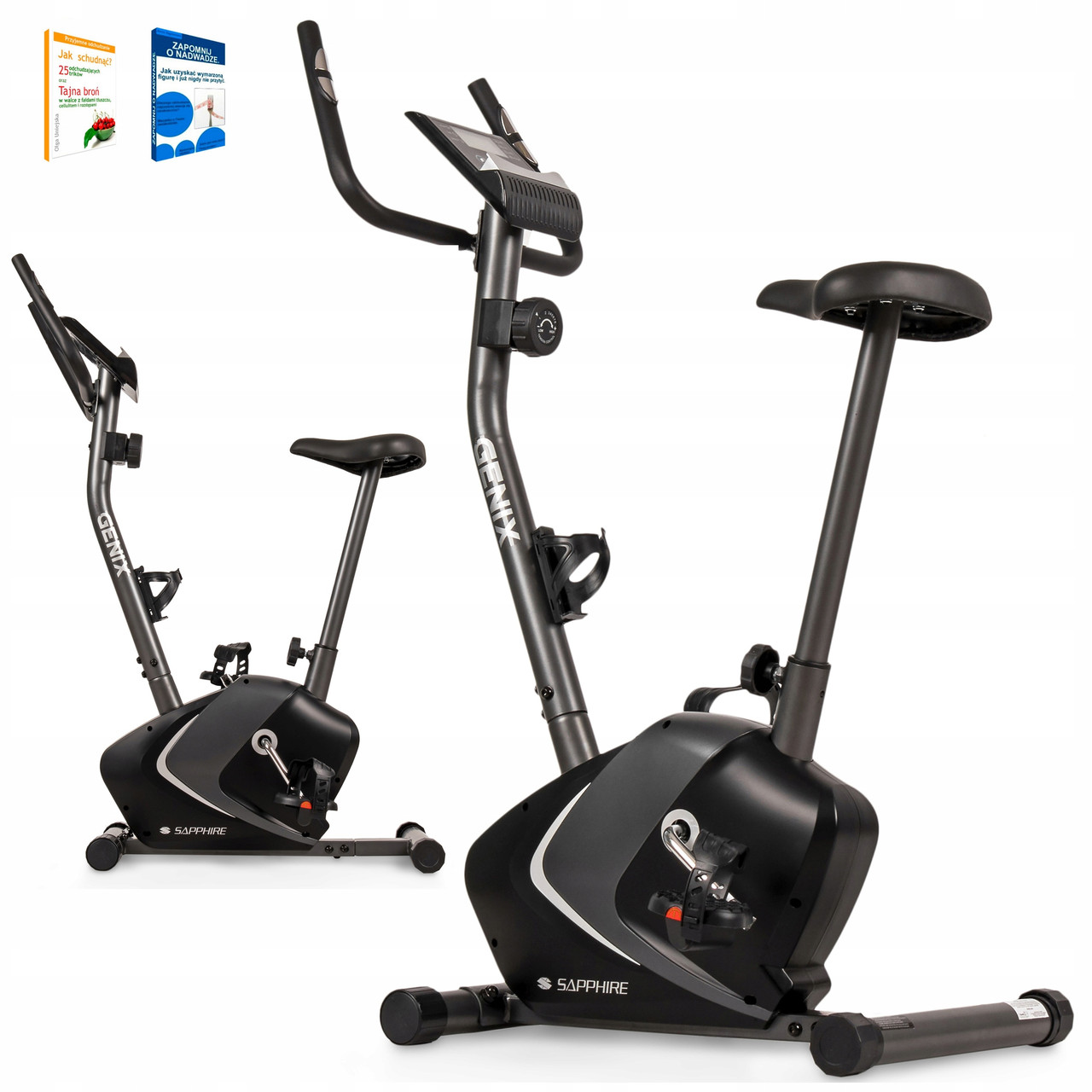 Велотренажер магнітний Sapphire SG-255B маховика:  6 кг, фото 1