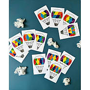 Дерев'яна мозаїка "Слоненя на повітряній кулі" Ubumblebees (ПСД197) PSD197 трикутники, фото 2