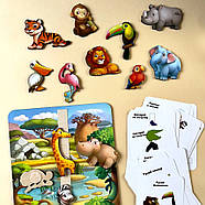 Дерев'яна настільна гра "Повтори по схемі - Африка" Ubumblebees (ПСД178) PSD178 на липучках, фото 7