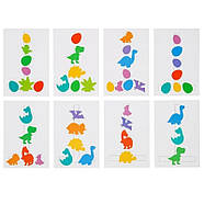 Дерев'яна настільна гра "Долина динозаврів" Ubumblebees (ПСФ038) PSF038 на липучках, фото 3