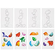 Дерев'яна настільна гра "Долина динозаврів" Ubumblebees (ПСФ038) PSF038 на липучках, фото 4