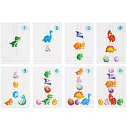 Дерев'яна настільна гра "Долина динозаврів" Ubumblebees (ПСФ038) PSF038 на липучках, фото 5