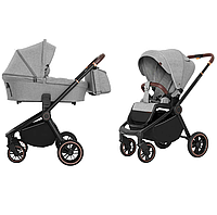 Детская коляска универсальная 2 в 1 CARRELLO Epica CRL-8510/1 Silver Grey (цвет серый)