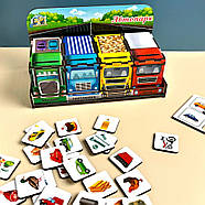 Дерев'яна настільна гра "Автопарк" Ubumblebees (ПСД082) PSD082 сортер-комодик, фото 5