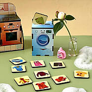 Дерев'яна настільна гра "Бітова техніка" Ubumblebees (ПСД001) PSD001 сортер-комодик, фото 5