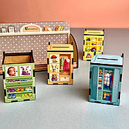 Дерев'яна настільна гра "Шкафи з одягом" Ubumblebees (ПСД061) PSD061 сортер-комодик, фото 7