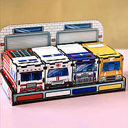 Дерев'яна настільна гра "Слубовий транспорт" Ubumblebees (ПСФ027) PSF027 сортер-комодик, фото 7