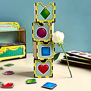 Дерев'яна настільна гра "Фігури" Ubumblebees (ПСД072) PSD072 сортер-комодик, фото 2