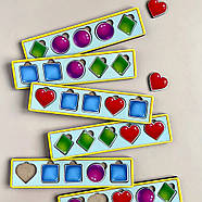 Дерев'яна настільна гра "Фігури" Ubumblebees (ПСД072) PSD072 сортер-комодик, фото 7