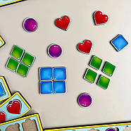 Дерев'яна настільна гра "Фігури" Ubumblebees (ПСД072) PSD072 сортер-комодик, фото 9