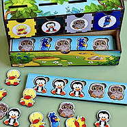 Дерев'яна настільна гра "Птахи" Ubumblebees (ПСД167) PSD167 сортер-комодик, фото 2