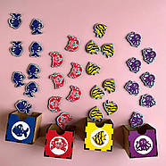 Дерев'яна настільна гра "Морські мешканці-1" Ubumblebees (ПСД003) PSD003 сортер-комодик, фото 7