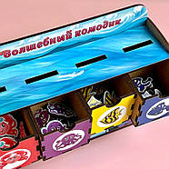 Дерев'яна настільна гра "Морські мешканці-1" Ubumblebees (ПСД003) PSD003 сортер-комодик, фото 9