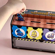 Дерев'яна настільна гра "Транспорт-2" Ubumblebees (ПСД006) PSD006 сортер-комодик, фото 2