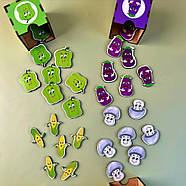 Дерев'яна настільна гра "Овочі -1" Ubumblebees (ПСД007) PSD007 сортер-комодик, фото 8