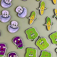 Дерев'яна настільна гра "Овочі -1" Ubumblebees (ПСД007) PSD007 сортер-комодик, фото 9